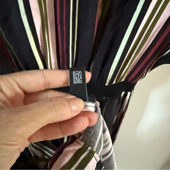 Ted Baker Safiiya Short Sleeve Striped Midi Dress Multi Color 6 - Picture 11 of 14